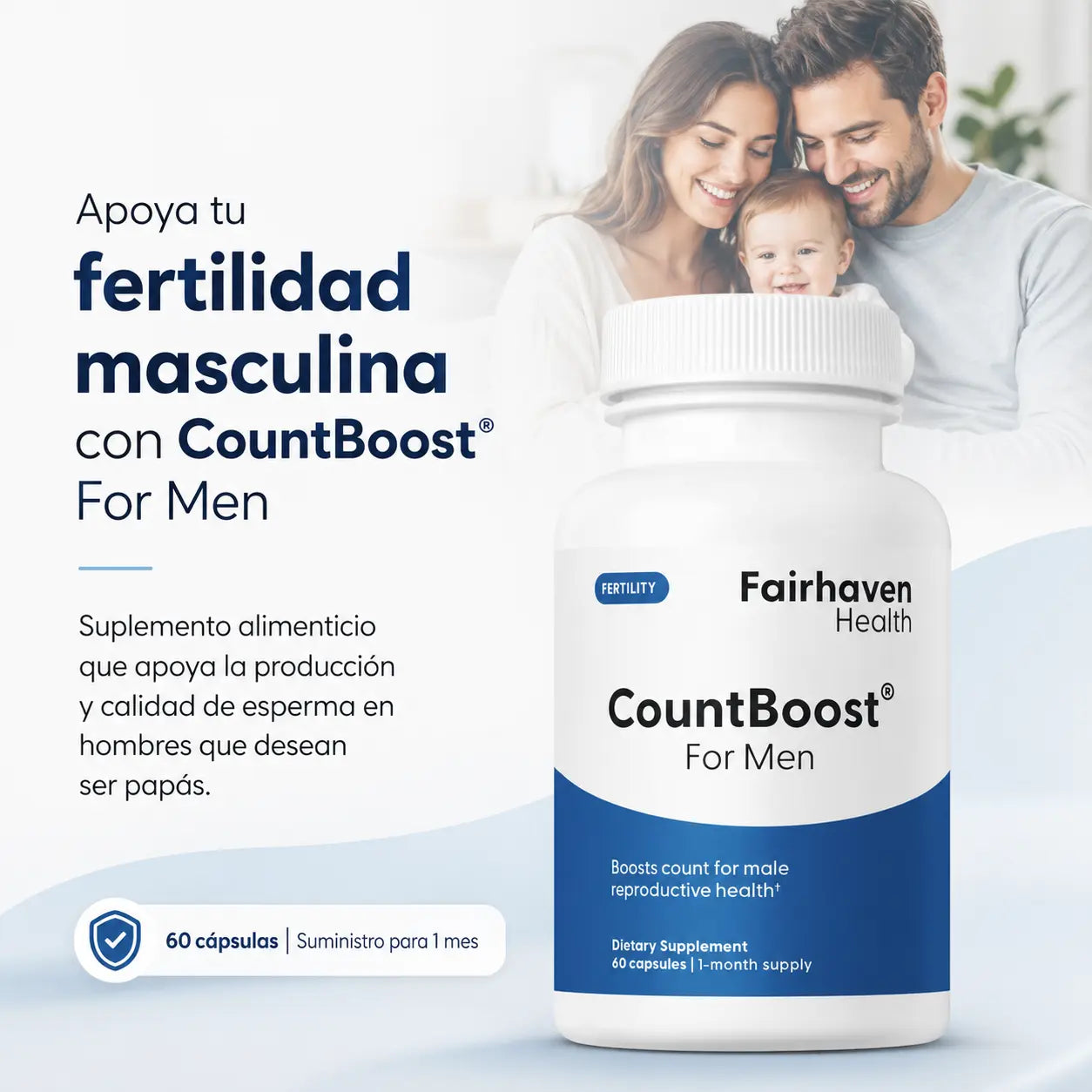 CountBoost® For Men - Ayuda tu producción y calidad de esperma para cumplir el anhelo de ser padre