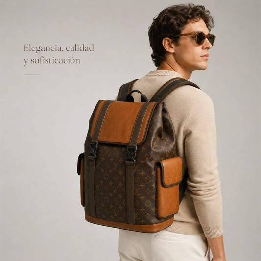 Morral Louis Vuitton para hombre en cuero - Elegancia, clase y lujo en una sola pieza
