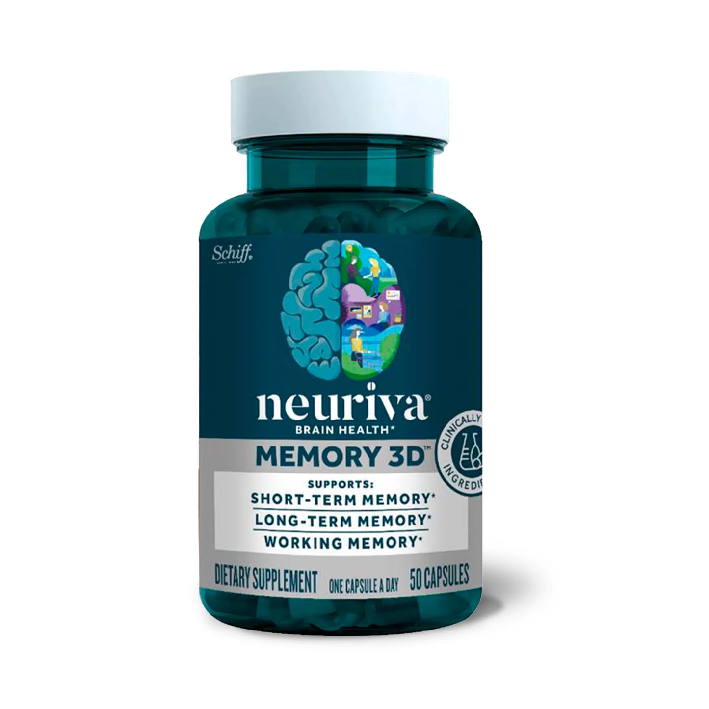 Neuriva suplemento cerebral (50 cápsulas) - Reduce el riesgo de padecer Alzheimer en +60 años