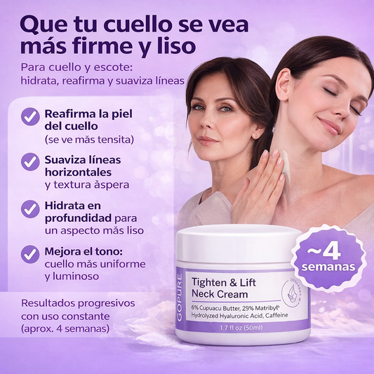 Crema Reafirmante Lifting para el Cuello GoPure - 50ml