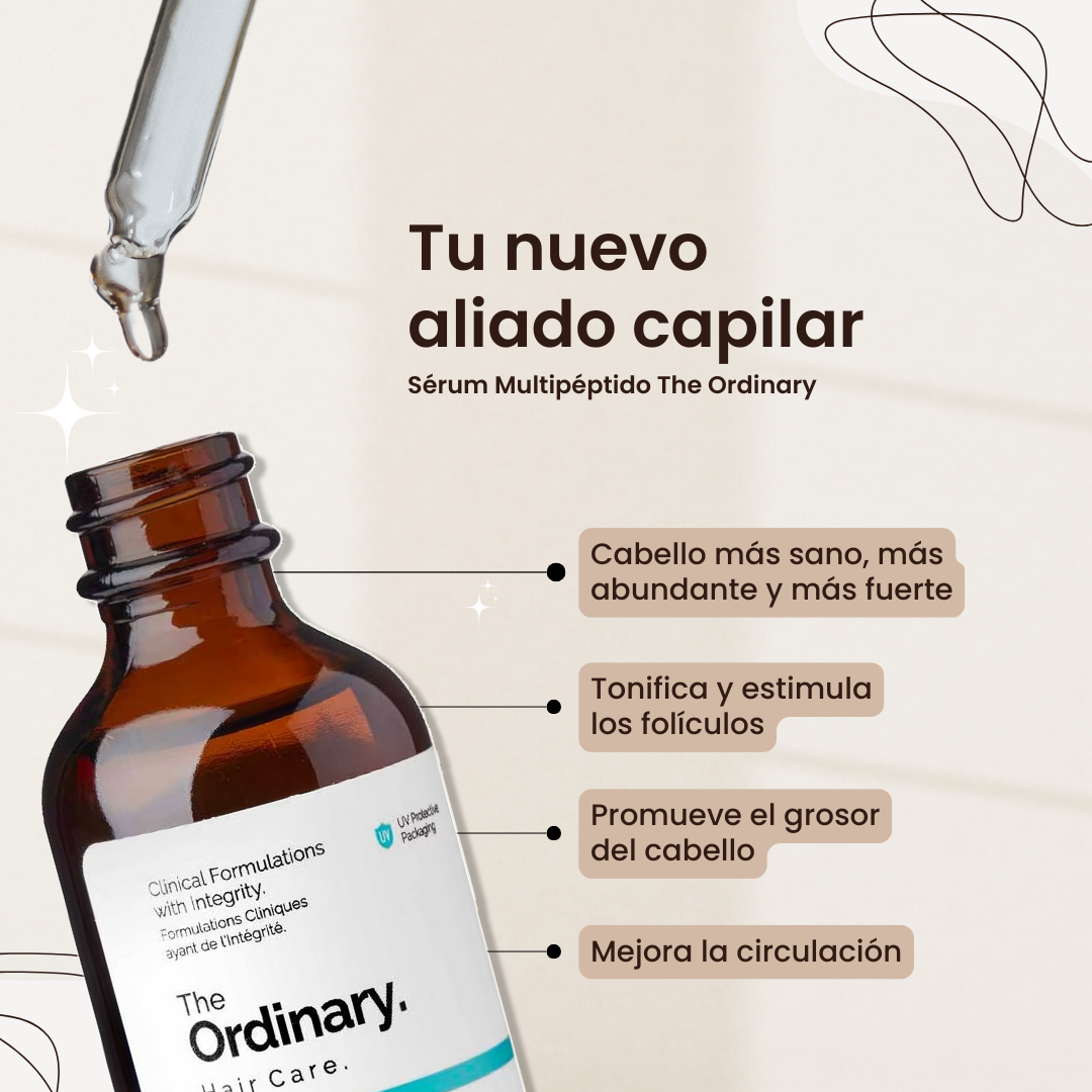Kit Renacer Capilar™ by The Ordinary® - Multipéptidos Solution + Dermaroller