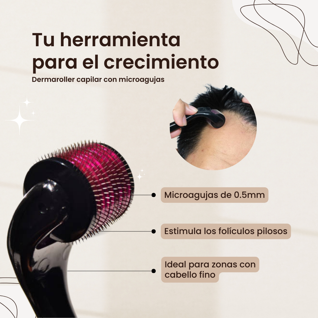 Kit Renacer Capilar™ by The Ordinary® - Multipéptidos Solution + Dermaroller